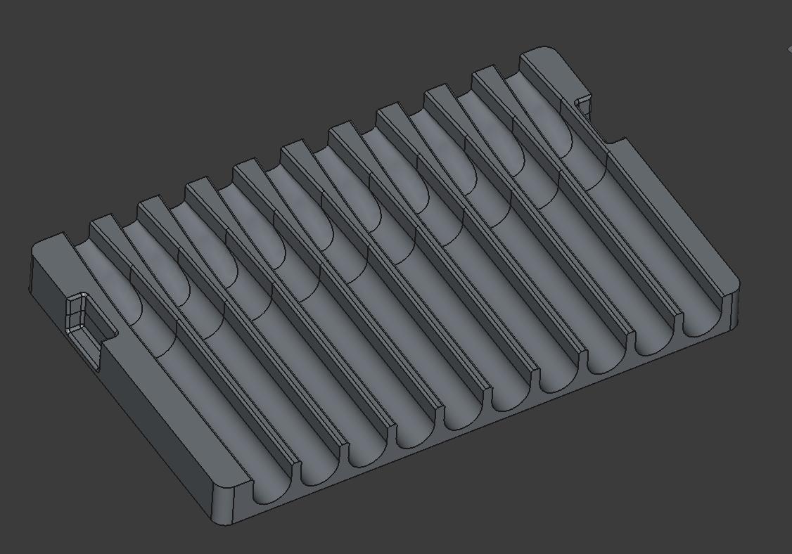 Chisel Cigar Mold CAD design